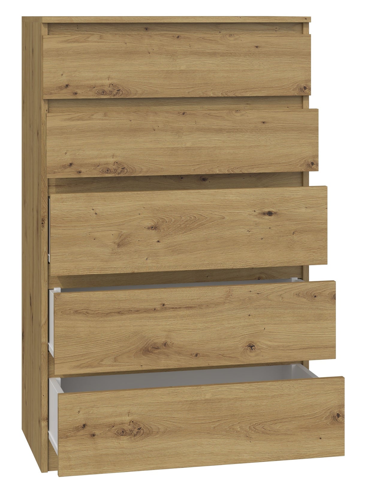 KOMODA SZAFKA 5 SZUFLAD M5 DĄB ARTISAN