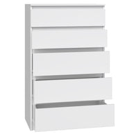 KOMODA SZAFKA 5 SZUFLAD M5 BIEL