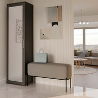 SZAFA DUO LUSTRO CZERŃ MAT