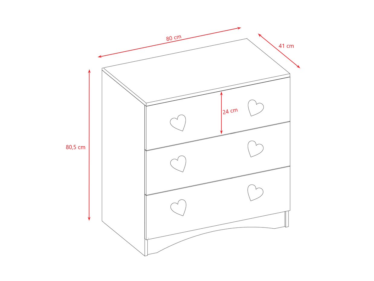 KOMODA DZIECIĘCA VANILIA