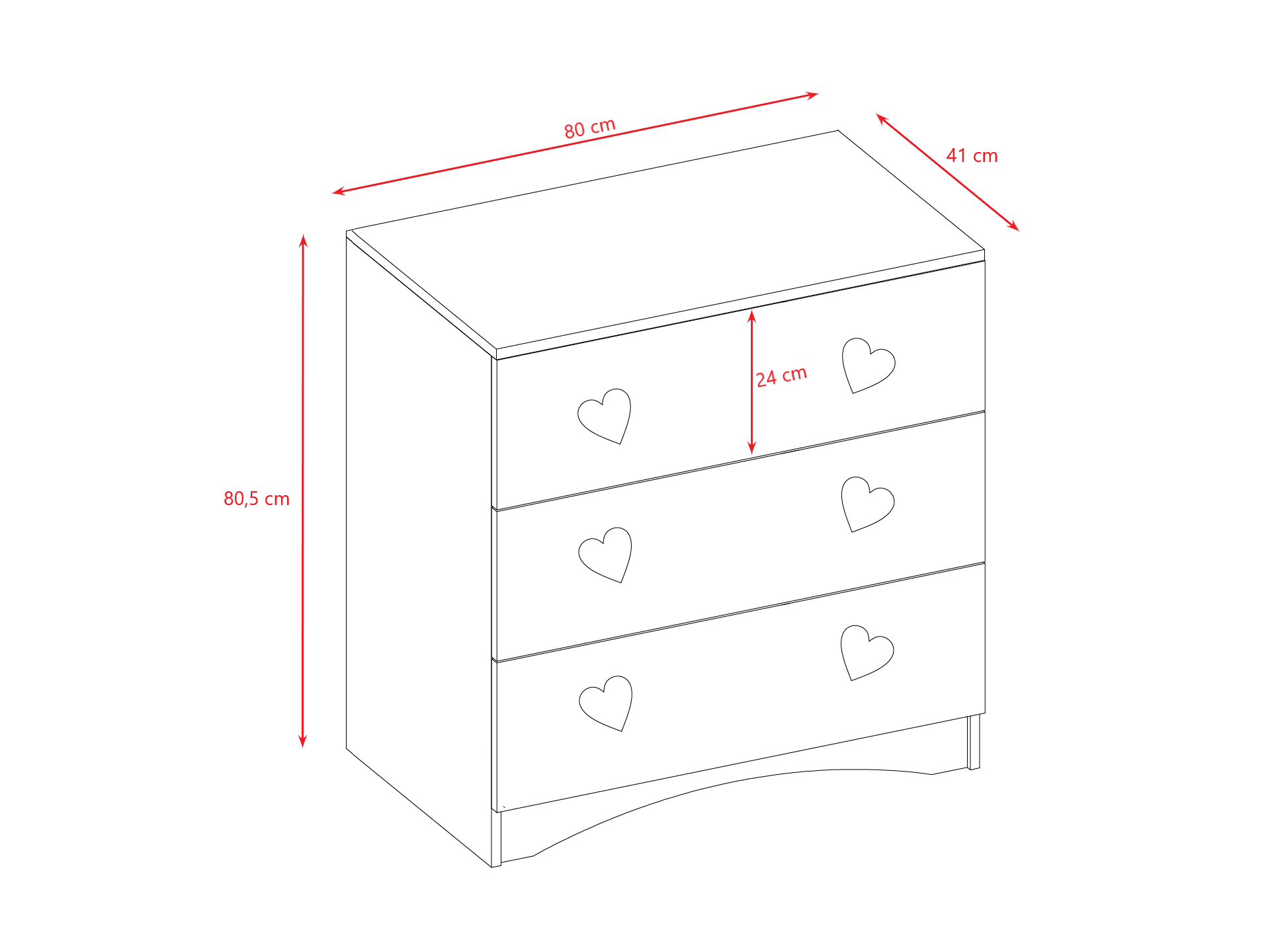 KOMODA DZIECIĘCA VANILIA