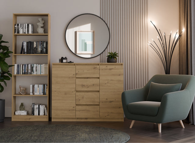 KOMODA SZAFKA 2D4S 120 - DĄB ARTISAN