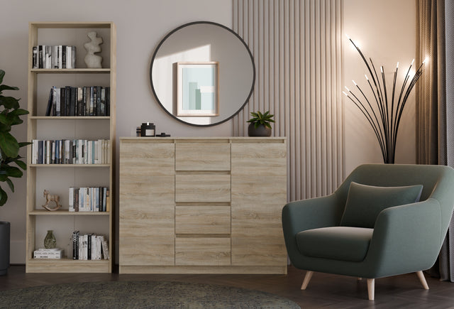 KOMODA SZAFKA 2D4S 120 - DĄB SONOMA