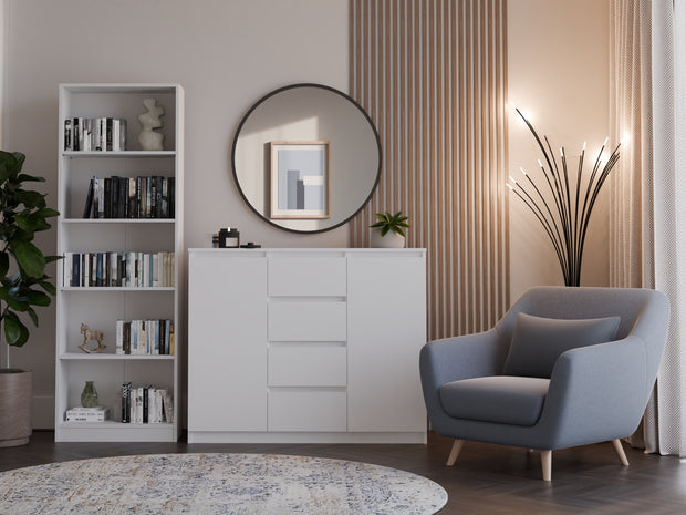 KOMODA SZAFKA 2D4S 120 - BIEL