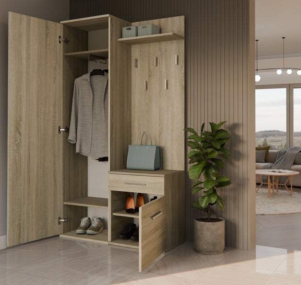 GARDEROBA DUO DĄB SONOMA