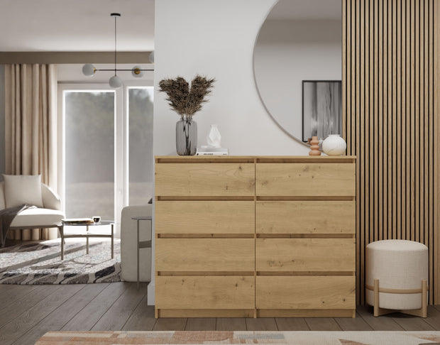 KOMODA MALWA M8 140 DĄB ARTISAN