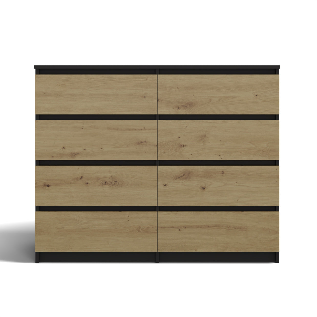 KOMODA MALWA M8 120 ANTRACYT / DĄB ARTISAN