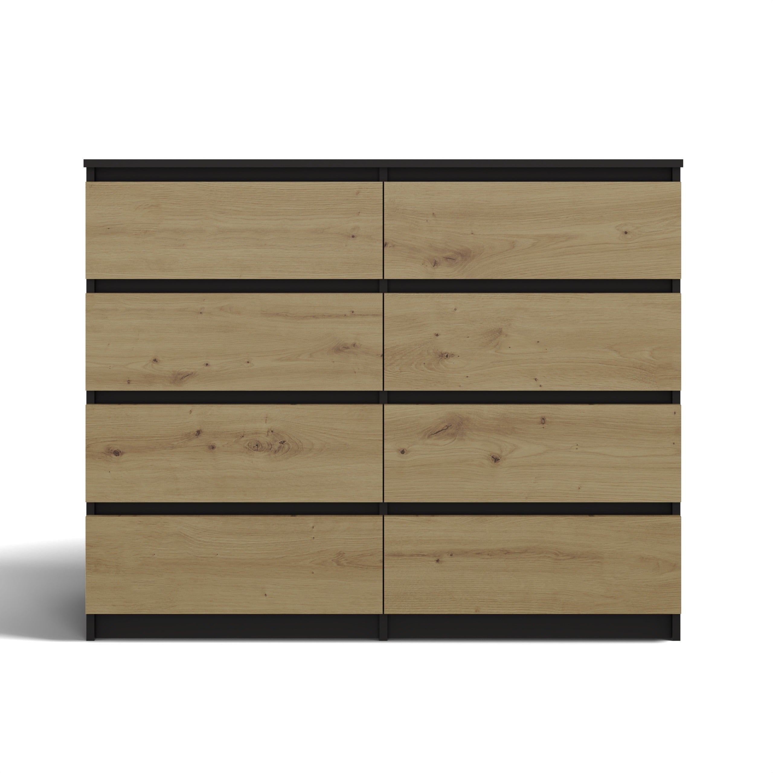 KOMODA MALWA M8 120 ANTRACYT / DĄB ARTISAN