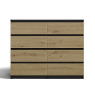 KOMODA MALWA M8 120 ANTRACYT / DĄB ARTISAN