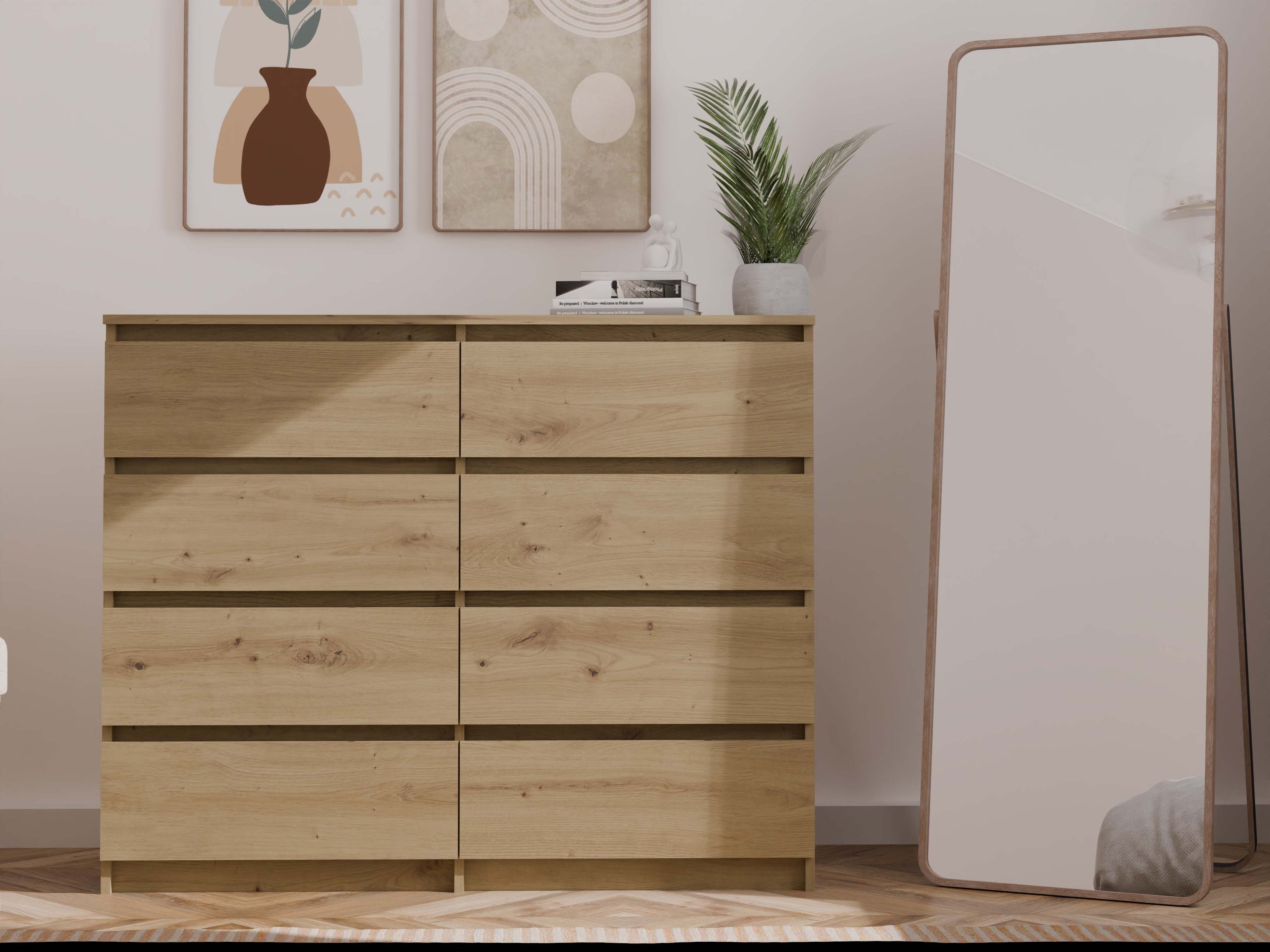 KOMODA MALWA M8 120 DĄB ARTISAN