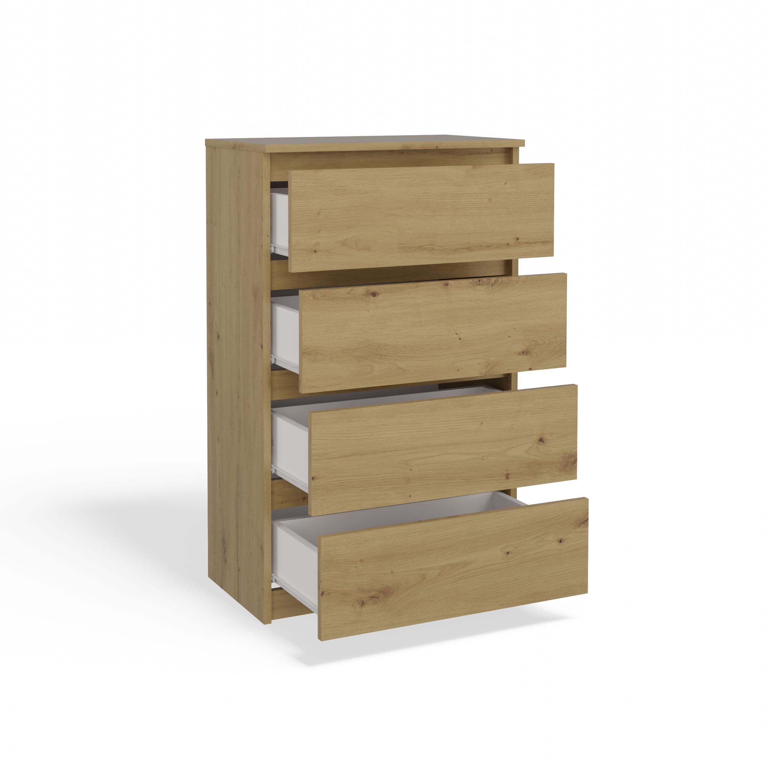KOMODA SZAFKA 4 SZUFLADY M4 DĄB ARTISAN
