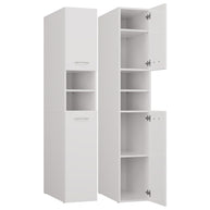 SZAFKA Łazienkowa Słupek POLA 32 BIAŁY 180 cm Głębokość 64 cm 2 Drzwi Półki