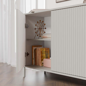 KOMODA KAMARO 2D SLIM KASZMIR LAMELE FRONT RYFLOWANY