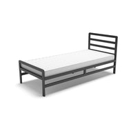 ŁÓŻKO 90x200 METALOWE - CZARNE