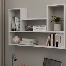 REGAŁ WISZĄCY ŚCIENNY PÓŁKI BILBAO 4P BIEL MAT