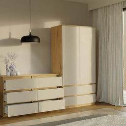 KOMODA MALWA M6 120 DĄB ARTISAN / KASZMIR