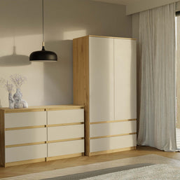 KOMODA MALWA M6 120 DĄB ARTISAN / KASZMIR
