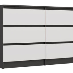KOMODA MALWA M6 120 ANTRACYT / BIAŁY