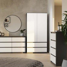 KOMODA MALWA M6 120 ANTRACYT / BIAŁY