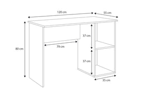 BIURKO TAKO 120x55 - SZARE