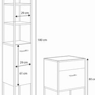 ZESTAW MEBLI ŁAZIENKOWYCH AURA - DĄB ZŁOTY CRAFT