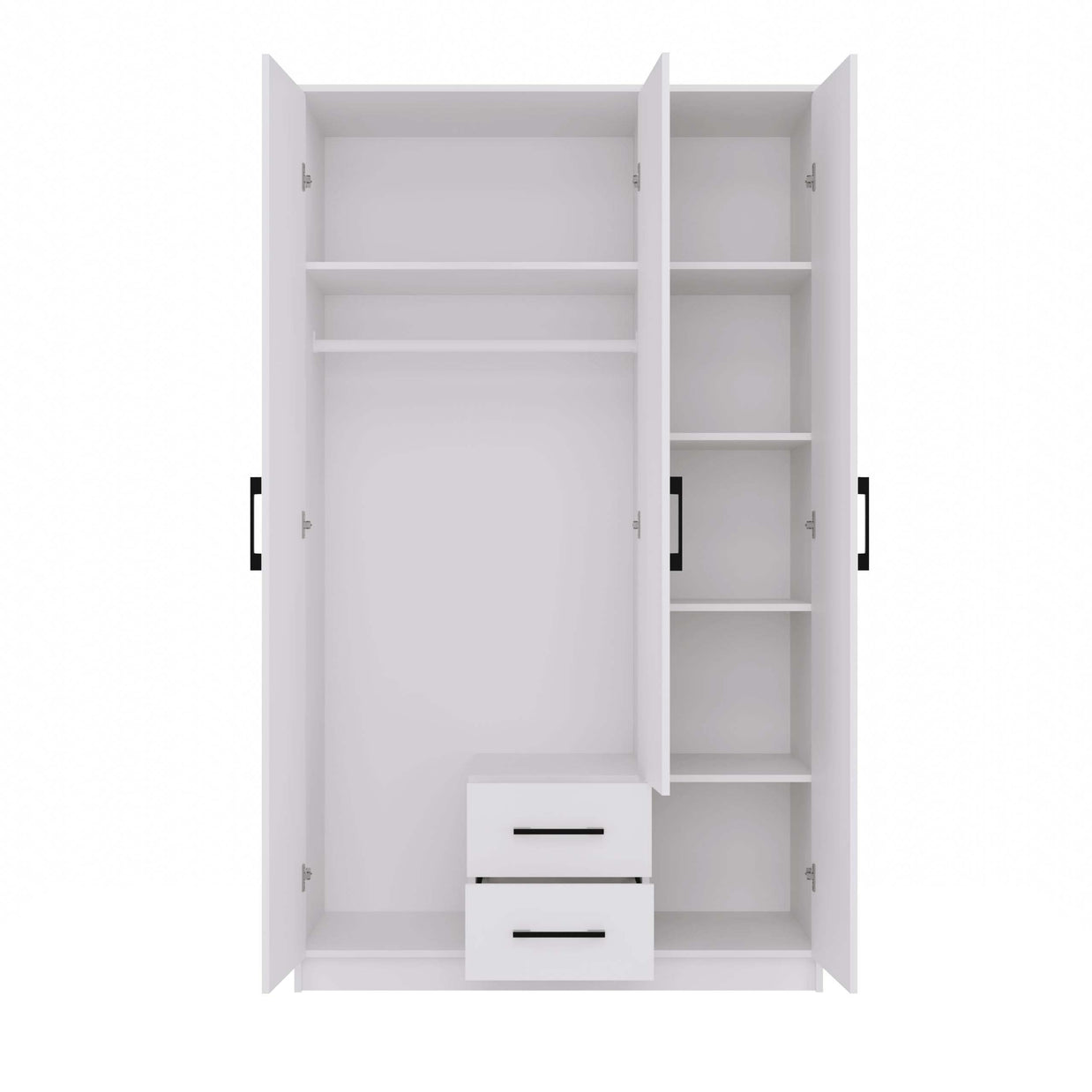SZAFA ROMANA 120 BEZ LUSTRA 2 SZUFLADY 120CM BIEL
