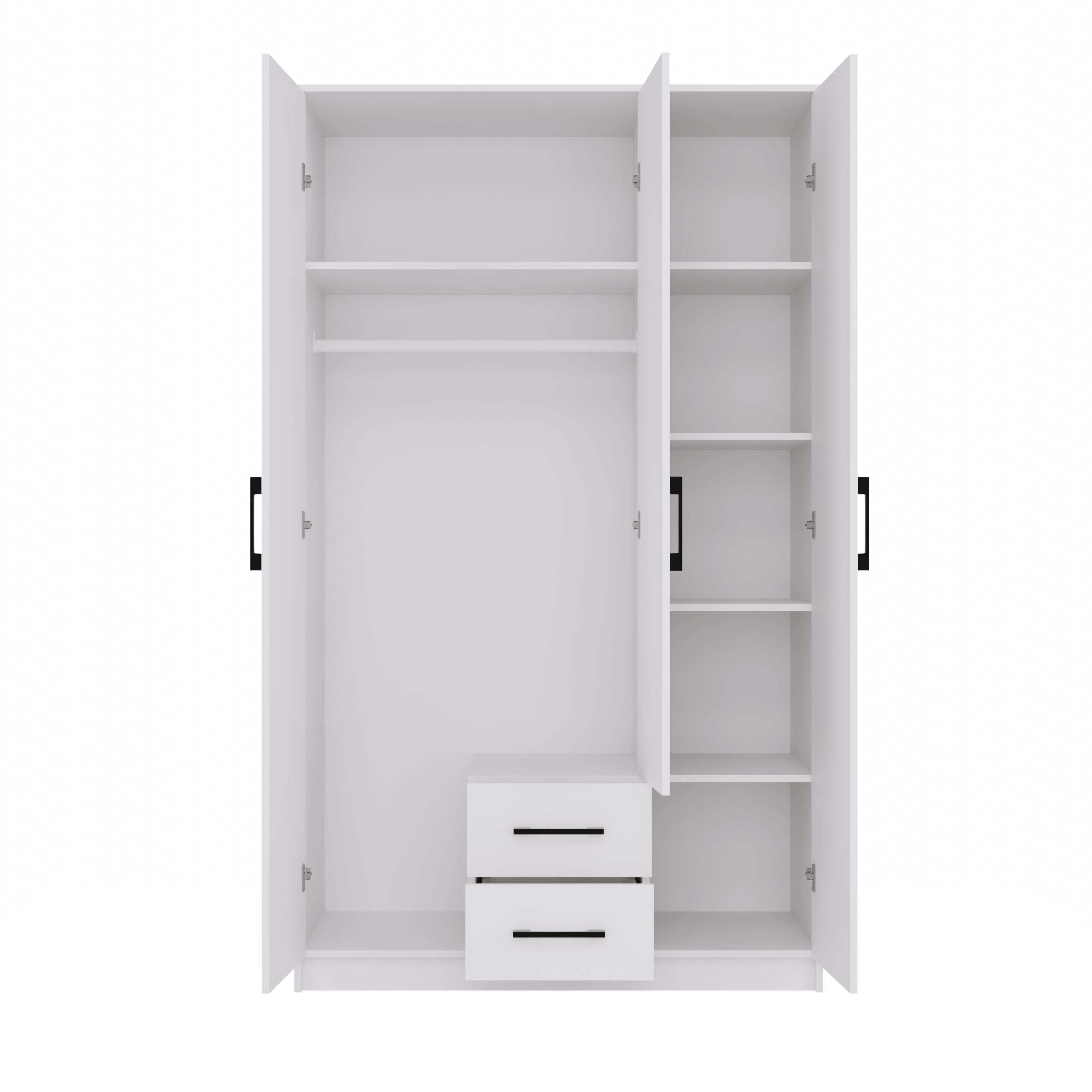 SZAFA ROMANA 120 BEZ LUSTRA 2 SZUFLADY 120CM BIEL