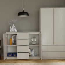 KOMODA SZAFKA 2D4S 120 - KASZMIR BEŻ