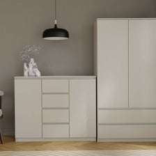 KOMODA SZAFKA 2D4S 120 - KASZMIR BEŻ