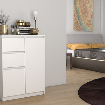 KOMODA SZAFKA 2D2S - BIEL