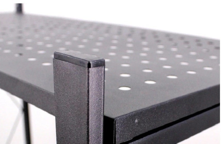 REGAŁ SKŁADANY MAGAZYNOWY FS004 CZARNY 4 PÓŁKI