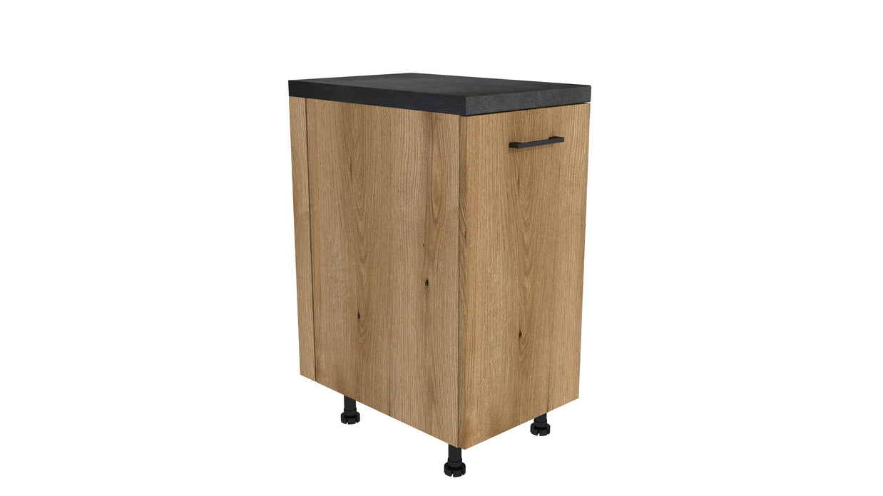 MEBLE KUCHENNE ZESTAW VARIO 240X180CM Z4 CZARNY/EVOKE BLAT DISTRICT BEZ AGD