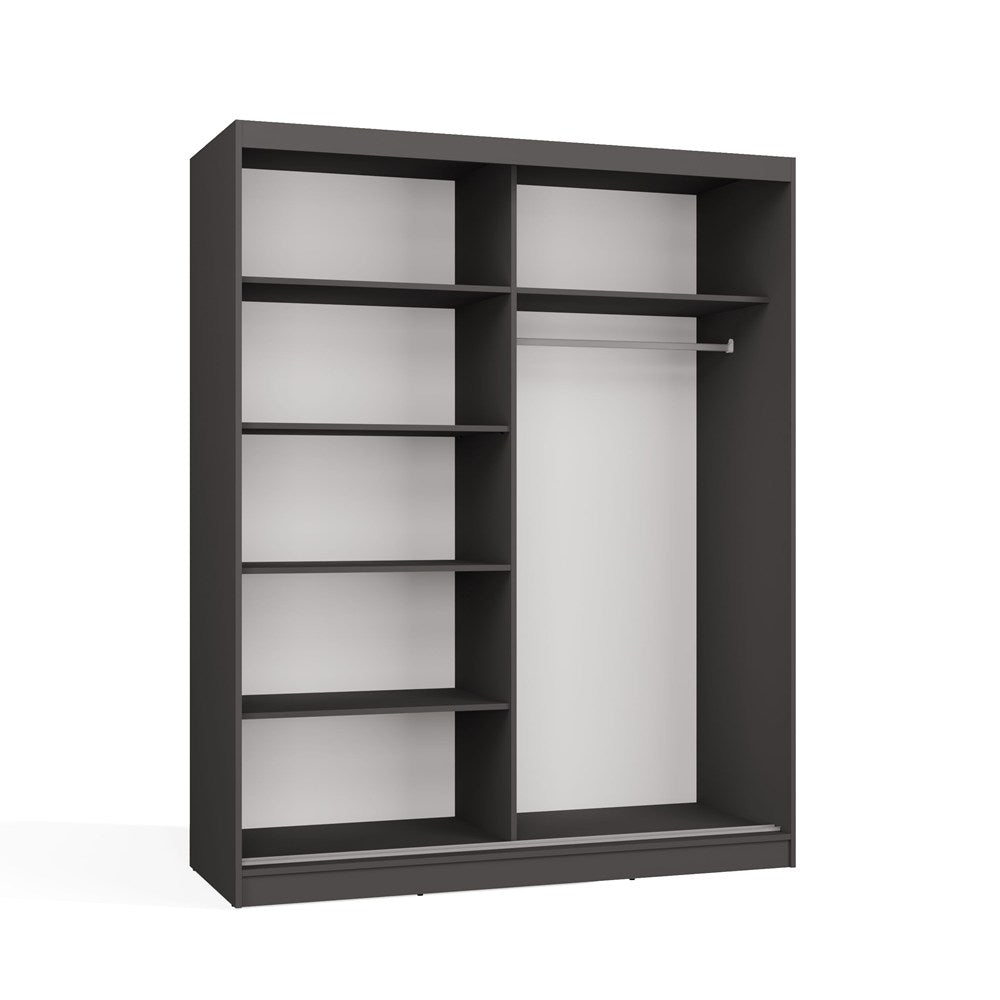 SZAFA PRZESUWNA IGA 160 B ANTRACYT – Funkcjonalność i Nowoczesny Design