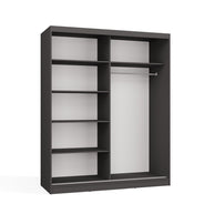 SZAFA PRZESUWNA IGA 160 B ANTRACYT – Funkcjonalność i Nowoczesny Design