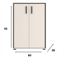 REGAŁ 80 cm BRENT - KASZMIR / CZERŃ