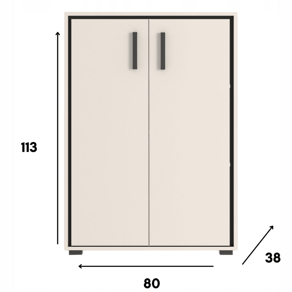 REGAŁ 80 cm BRENT - KASZMIR / CZERŃ