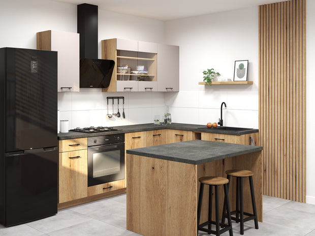 WYSPA KUCHENNA VARIO123,5x94x86 DĄB EVOKE DISTRICT DARK
