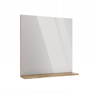 LUSTRO ŁAZIENKOWE Z PÓŁKĄ TIGO 60x61,5 CM DĄB EVOKE DO ŁAZIENKI
