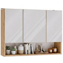 Szafka Łazienkowa Wisząca POLA 3DL/P DĄB ARTISAN 80 Cm 3 Lustra z Półką