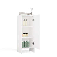 Szafka Łazienkowa NINA 1D BIAŁA 1 Drzwi Regał Słupek 3 Półki Do Łazienki