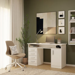 Regał Wiszący COBI 1X3 - Nowoczesna Półka Ścienna 3 Komory Biel Mat