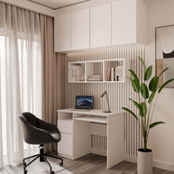 Regał Wiszący COBI 1X3 - Nowoczesna Półka Ścienna 3 Komory Biel Mat