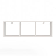 Regał Wiszący COBI 1X3 - Nowoczesna Półka Ścienna 3 Komory Biel Mat