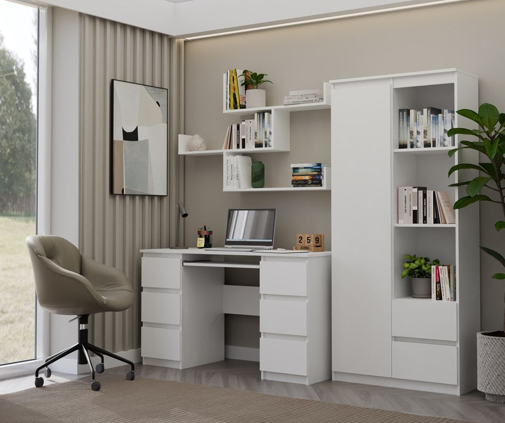 Półki Wiszące KOBI Do Salonu Do Pokoju BIAŁY