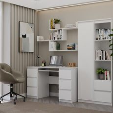 Półki Wiszące KOBI Do Salonu Do Pokoju BIAŁY