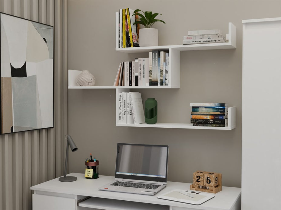 Półki Wiszące KOBI Do Salonu Do Pokoju BIAŁY