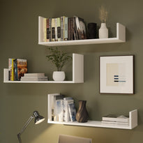 Półki Wiszące KOBI Do Salonu Do Pokoju BIAŁY