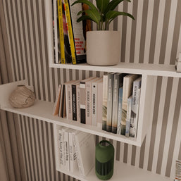 Półki Wiszące KOBI Do Salonu Do Pokoju BIAŁY