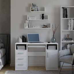 KOMPLET 3 x PÓŁKA WISZĄCA ŚCIENNA MOBI 3P BIEL