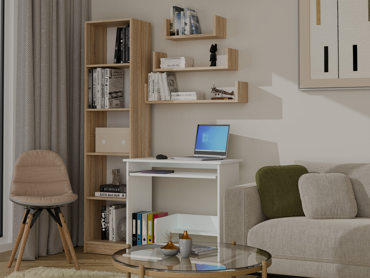 KOMPLET 3 x PÓŁKA WISZĄCA ŚCIENNA MOBI 3P DĄB SONOMA